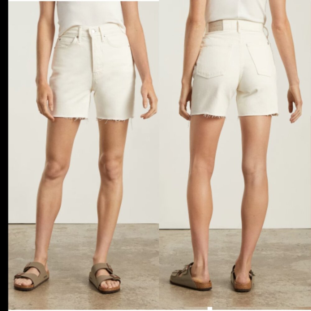 NWT The Way-High Jean Short in Bone, Everlane size 28